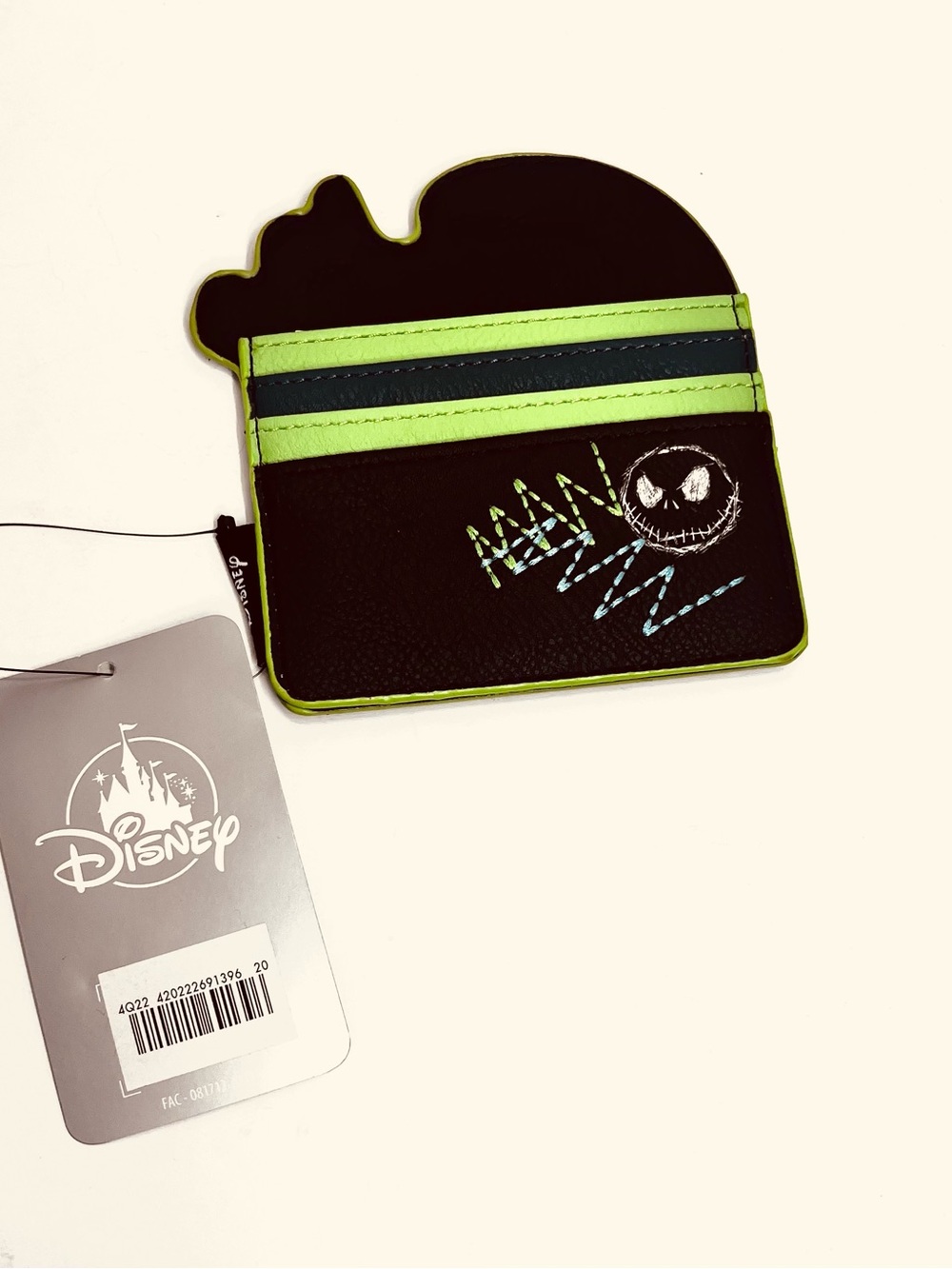 Disney Black & Lime Green Nightmare Before Christmas Card Holder